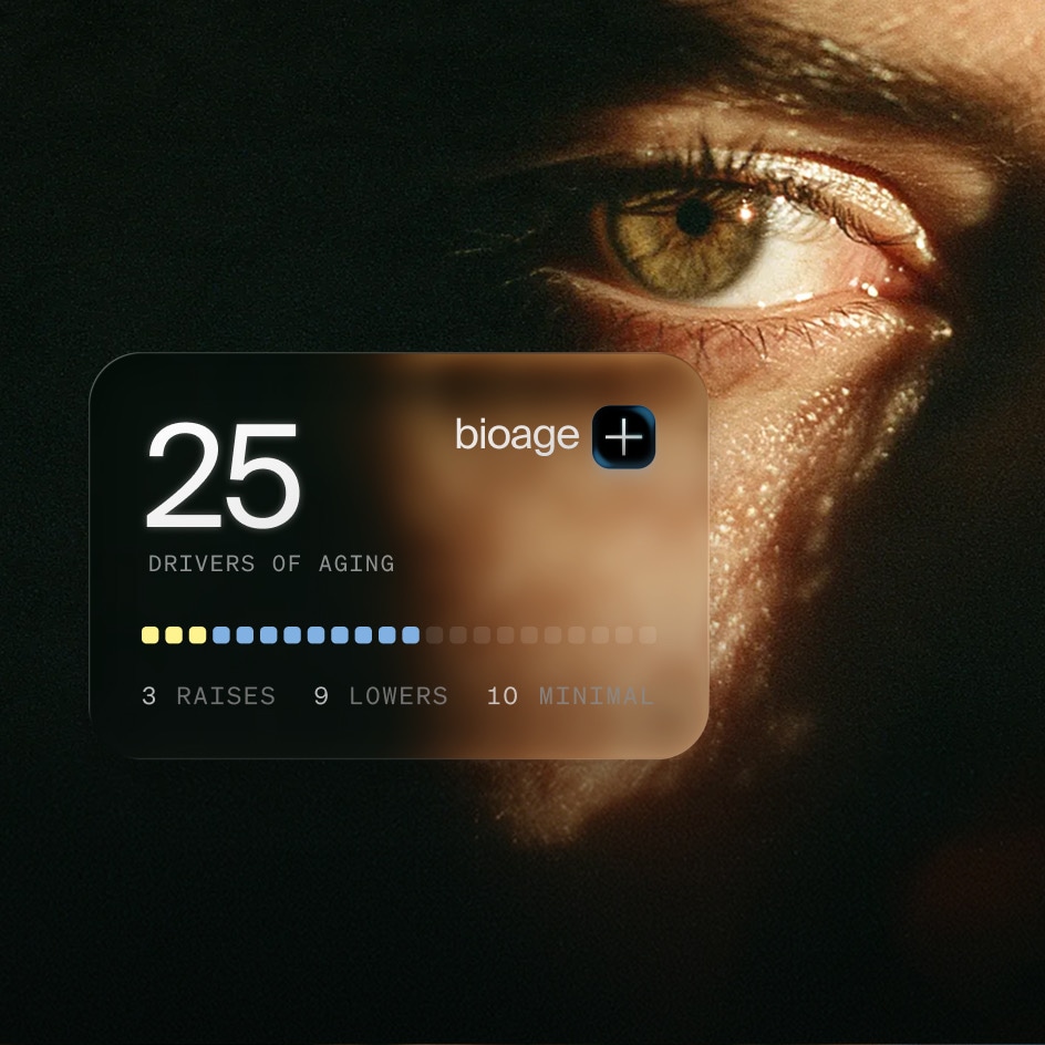 Healthspan app showing the biological drivers of aging