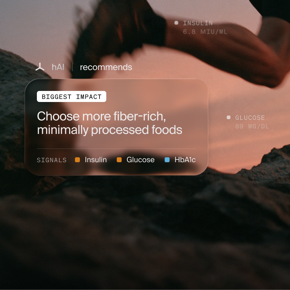 Healthspan app showing personalized next steps
